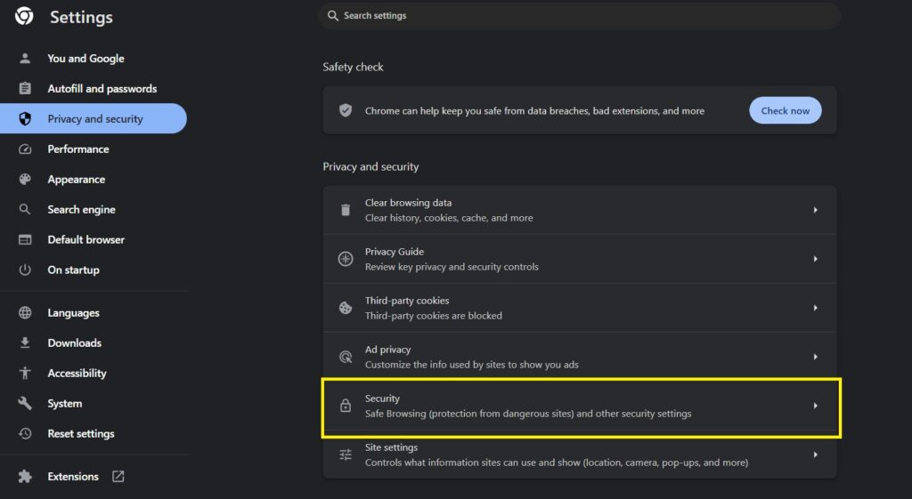 security Chrome Browser Security Settings Hindi